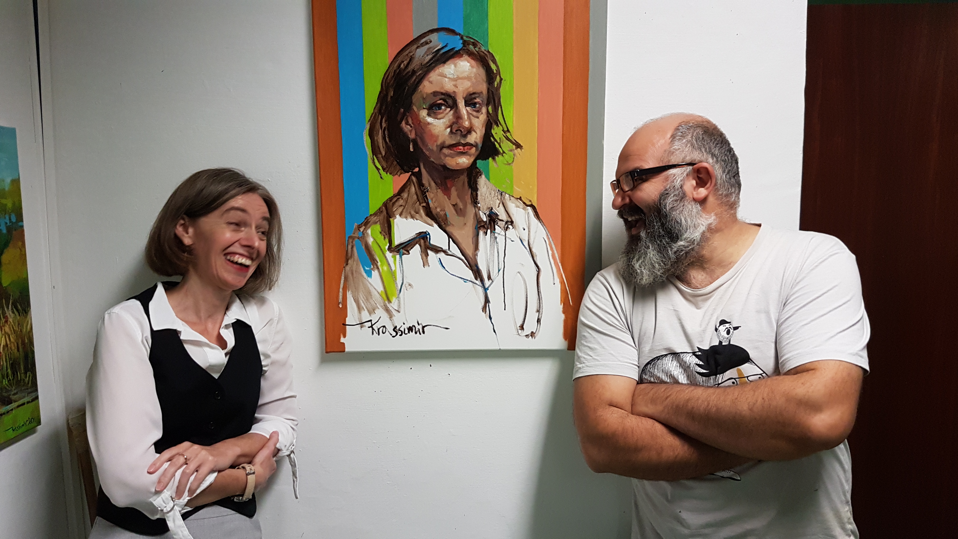 Mit Elisabeth und Ihrem Portrait