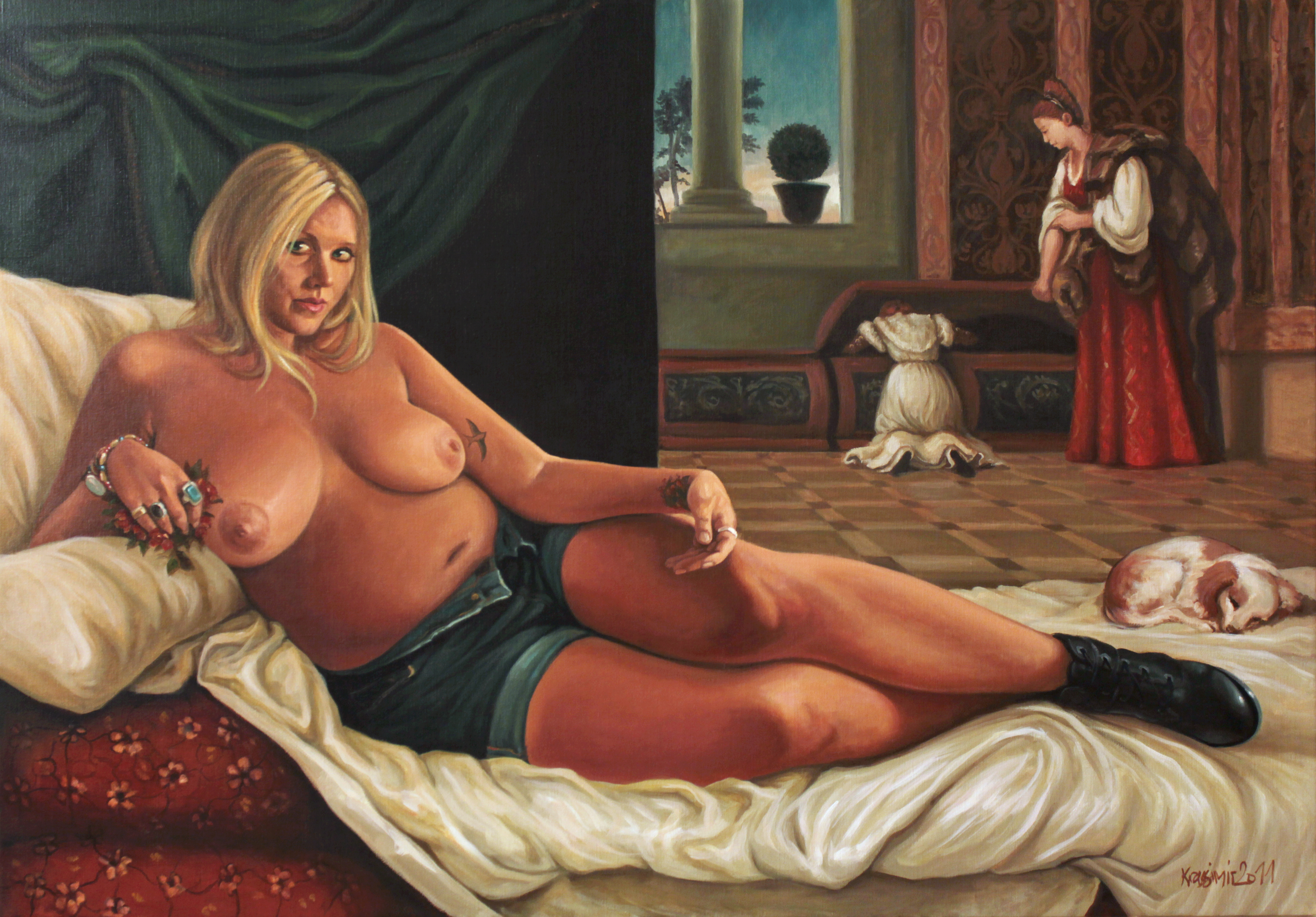 Amanda, Öl auf Leinwand, 85x120 cm