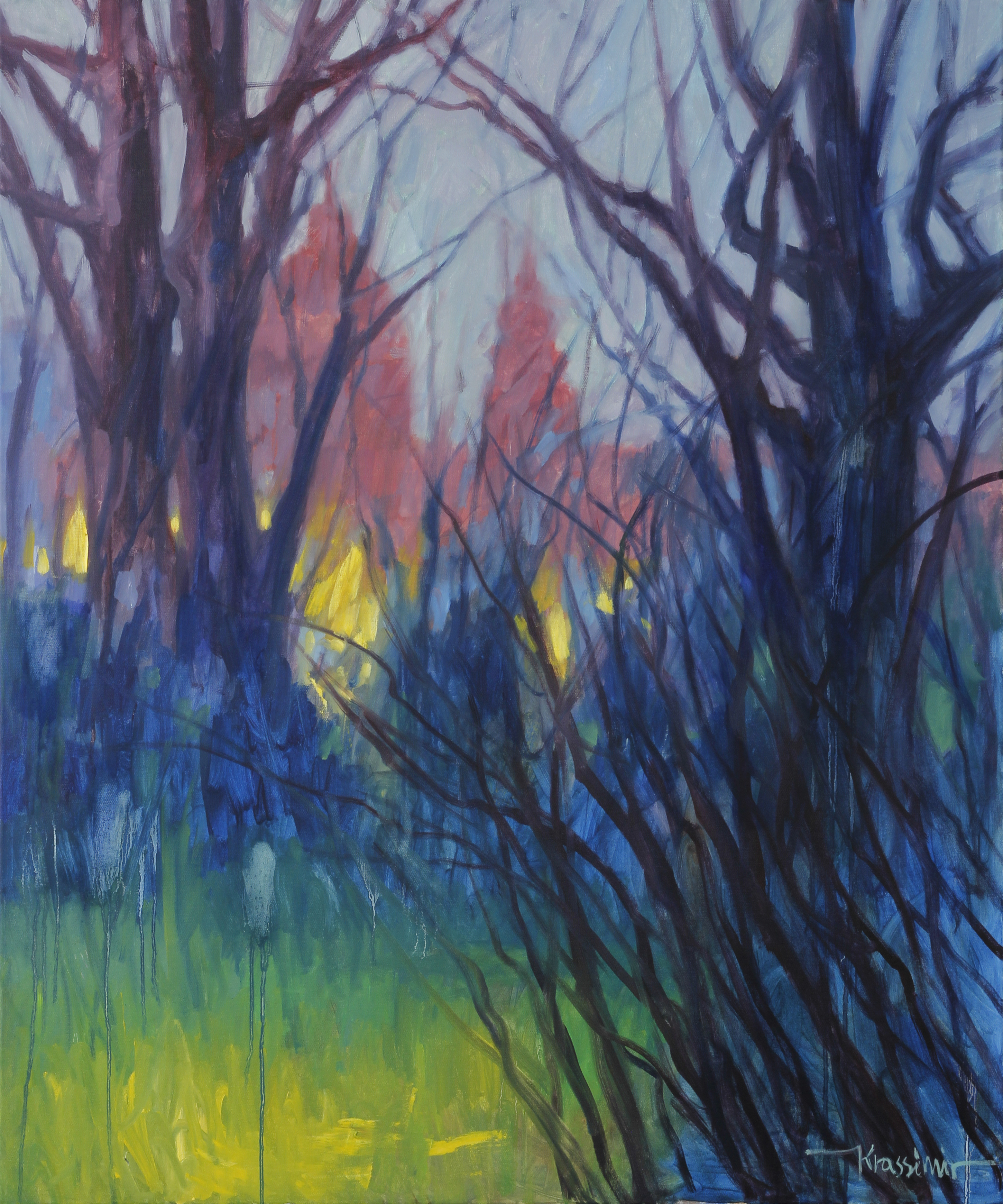 Durchblick, Öl auf Leinwand 120x100 cm, 2018