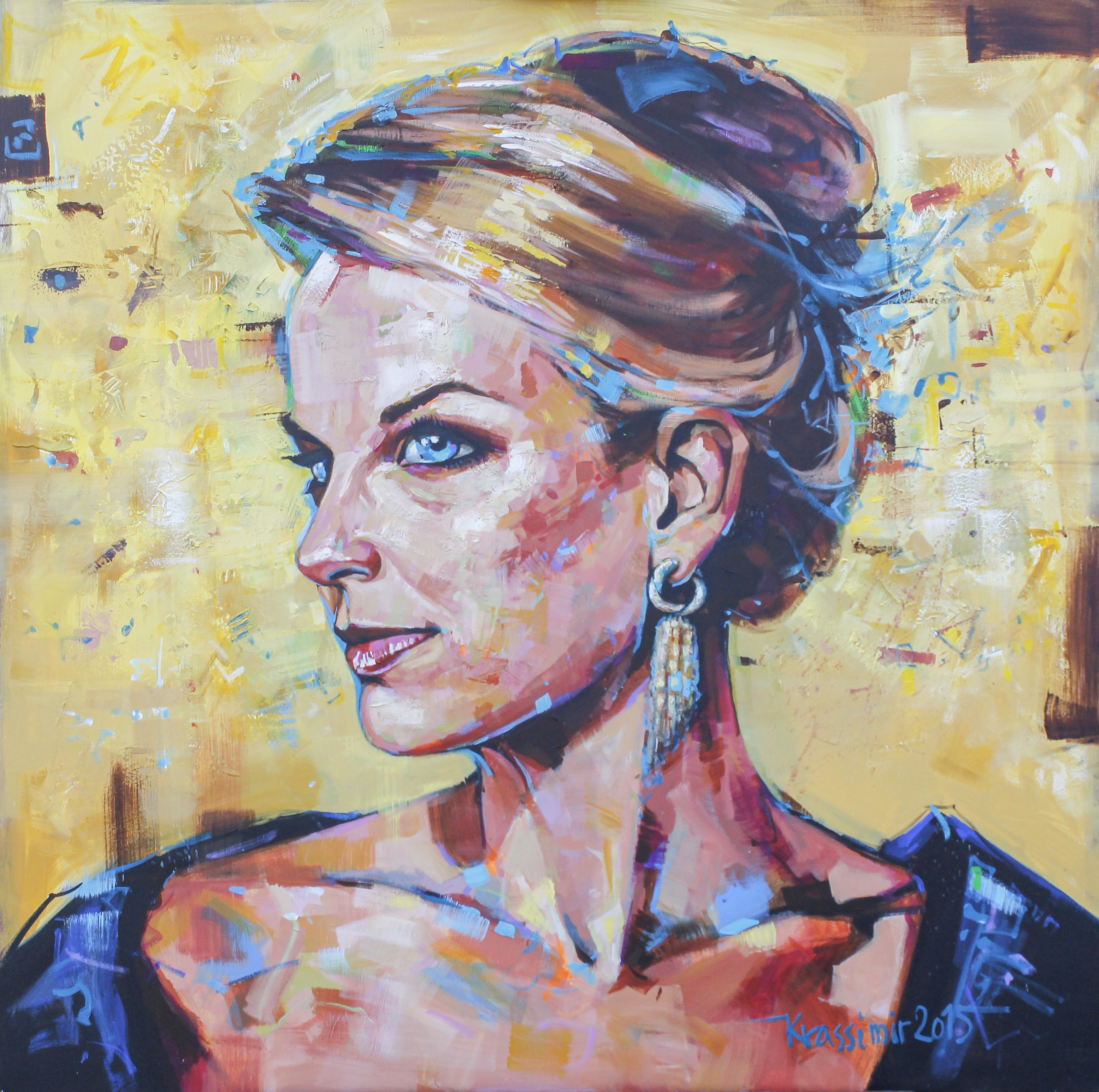 Acryl und Öl auf Leinwand, 100x100cm