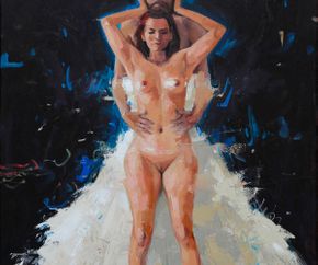 Woman in Man, Oil on canvas, 80x60cm