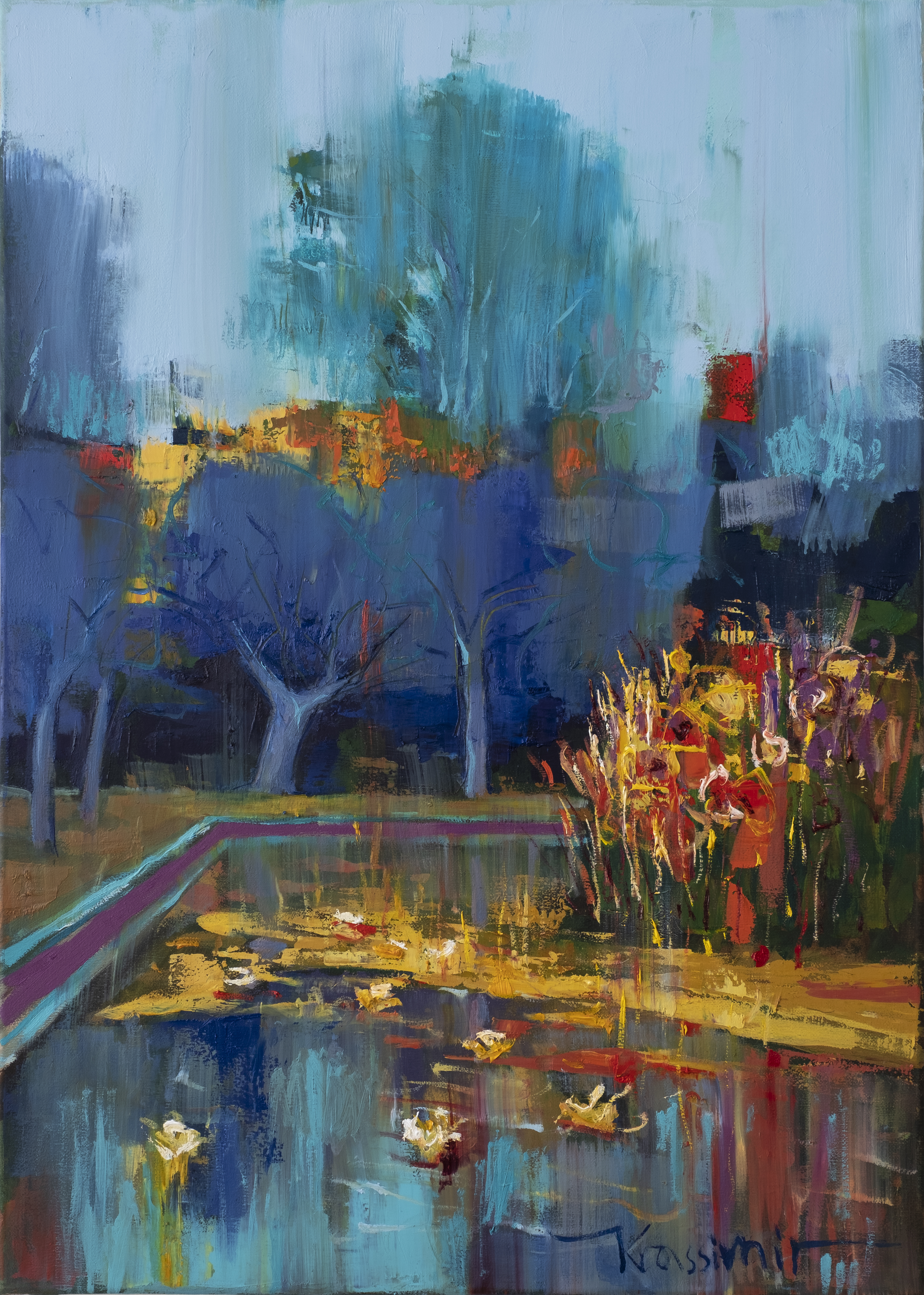 Herbstglühen, Öl auf Leinwand 70x50 cm, 2018