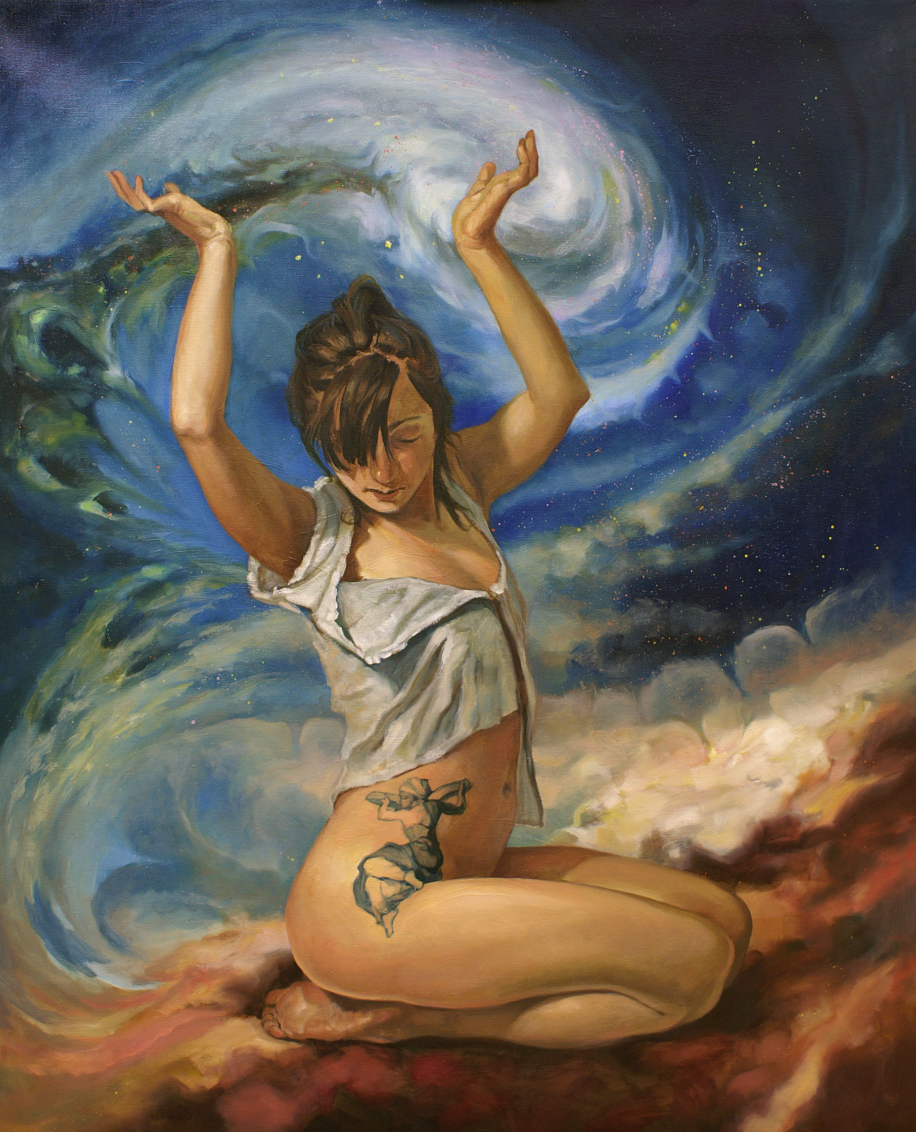 Julia, Öl auf Leinwand, 100x80 cm
