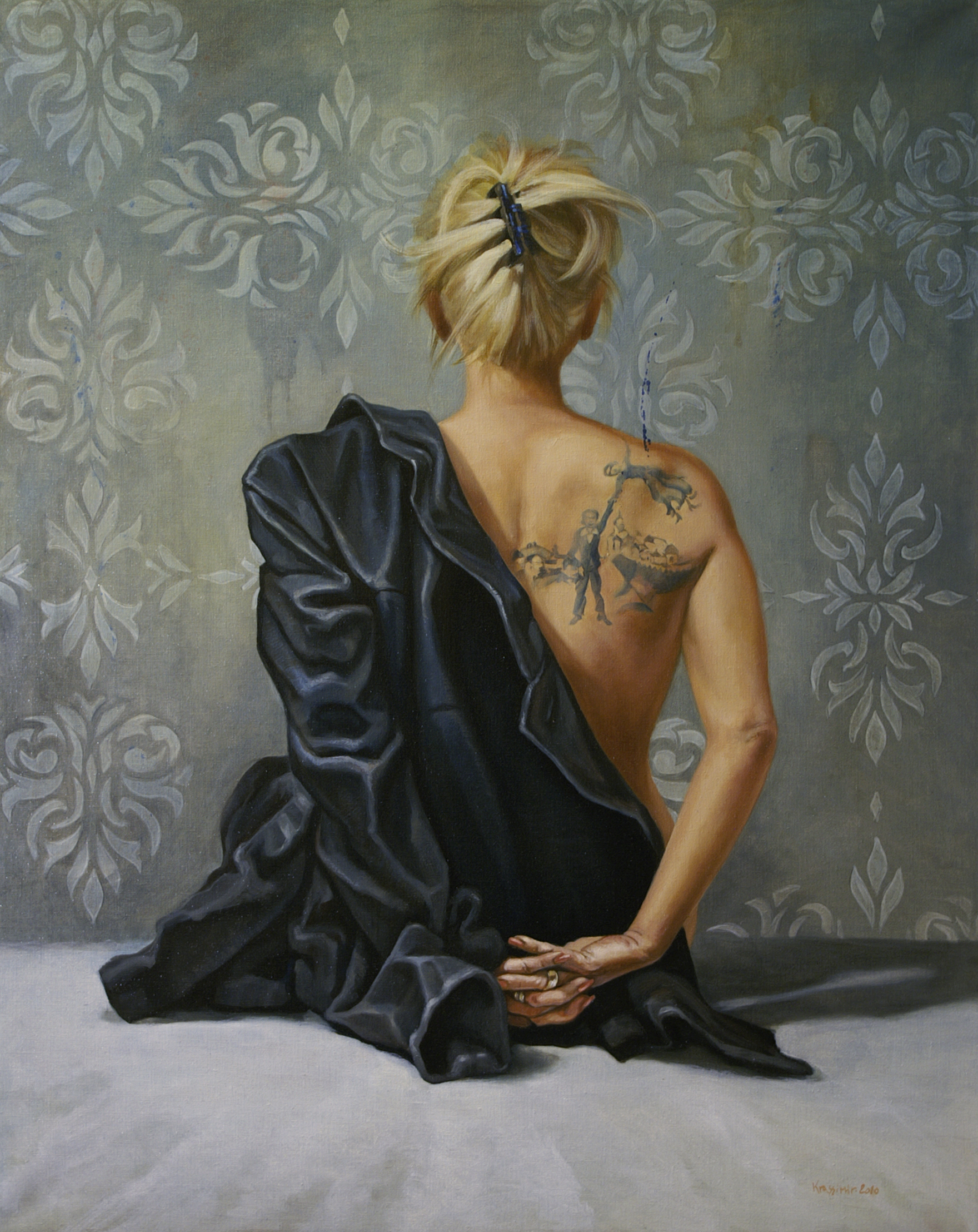 Trude, Öl auf Leinwand, 100x80 cm