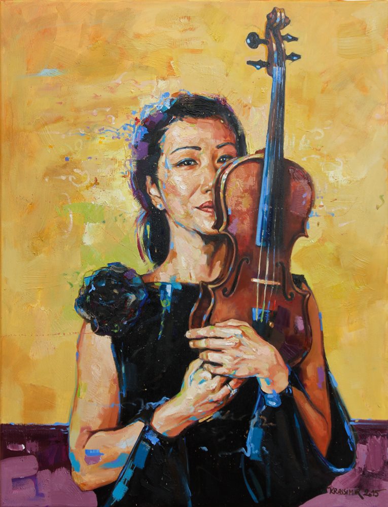 Tomoko, Öl auf Leinwand, 100x80 cm