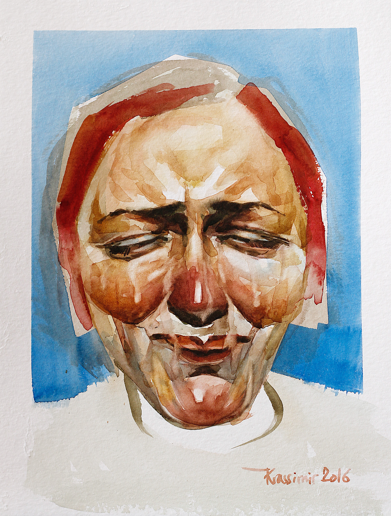 Julia, Aquarelle, 40x30 cm