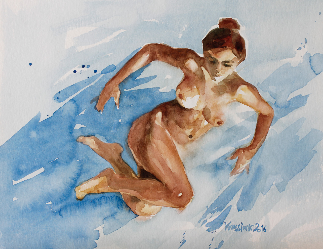 Astrid, Aqwarelle, 30x40 cm