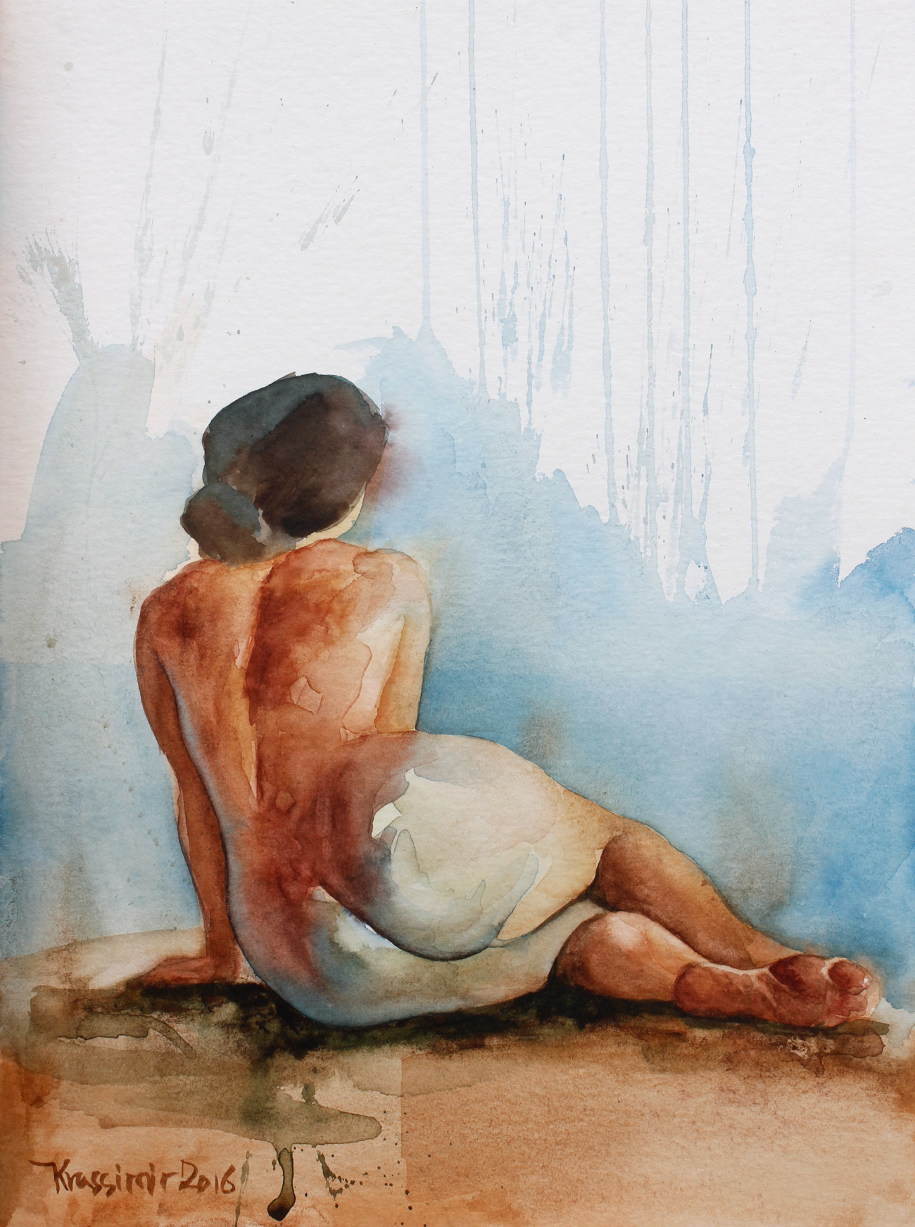 Astrid, Aqwarelle, 40x30 cm