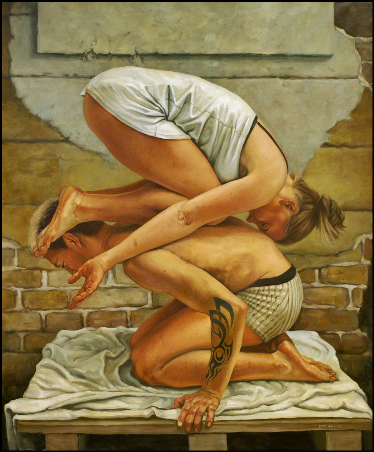 Emma & Erik, Öl auf Leinwand, 115x137 cm