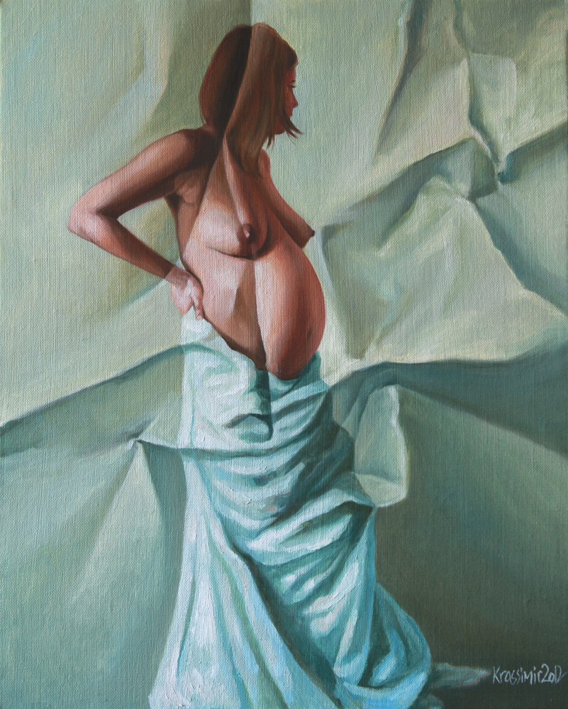 Celine, Öl auf Leinwand, 40x50