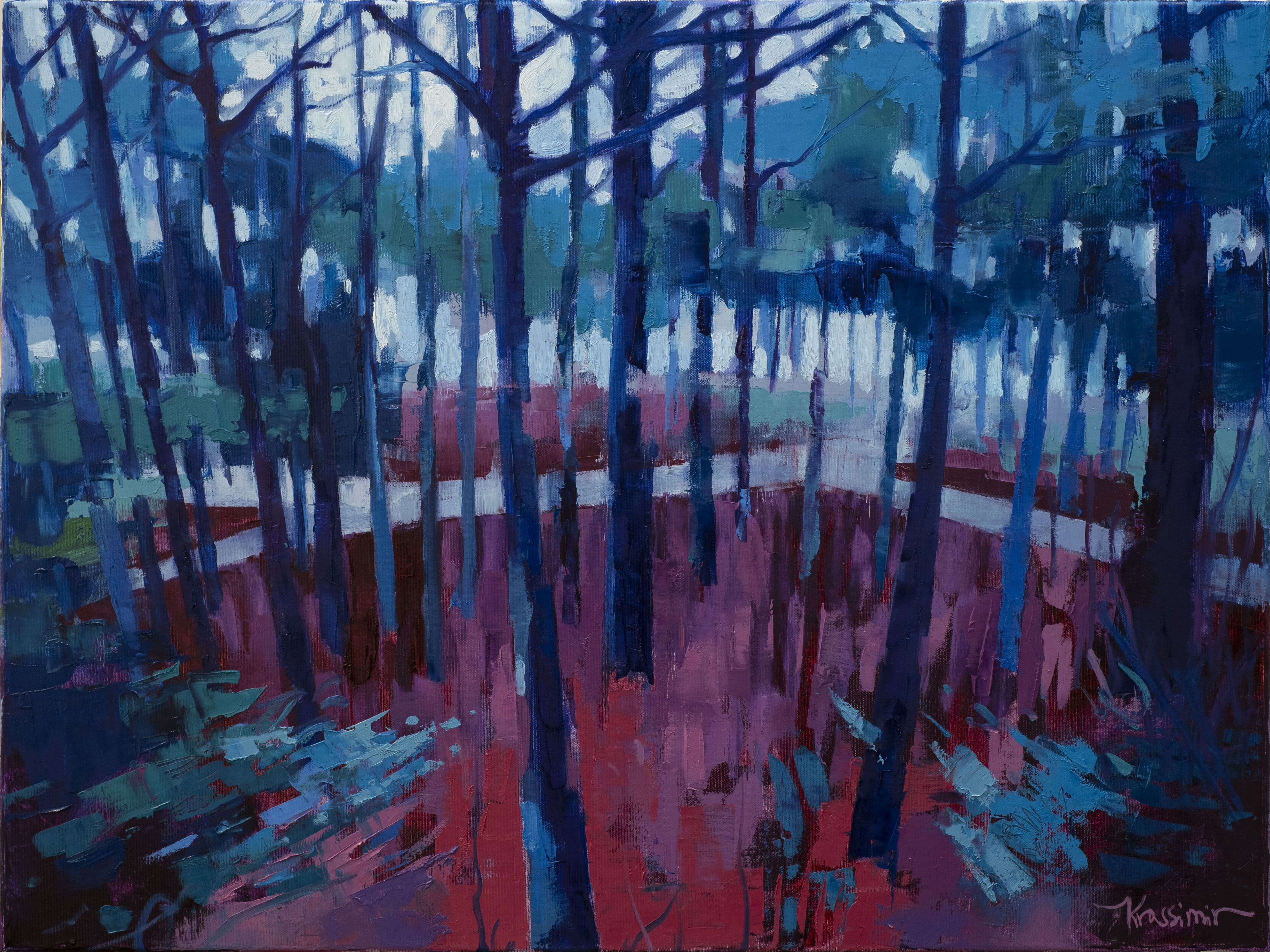 Rote Erde, Öl auf Leinwand 60x80 cm, 2018