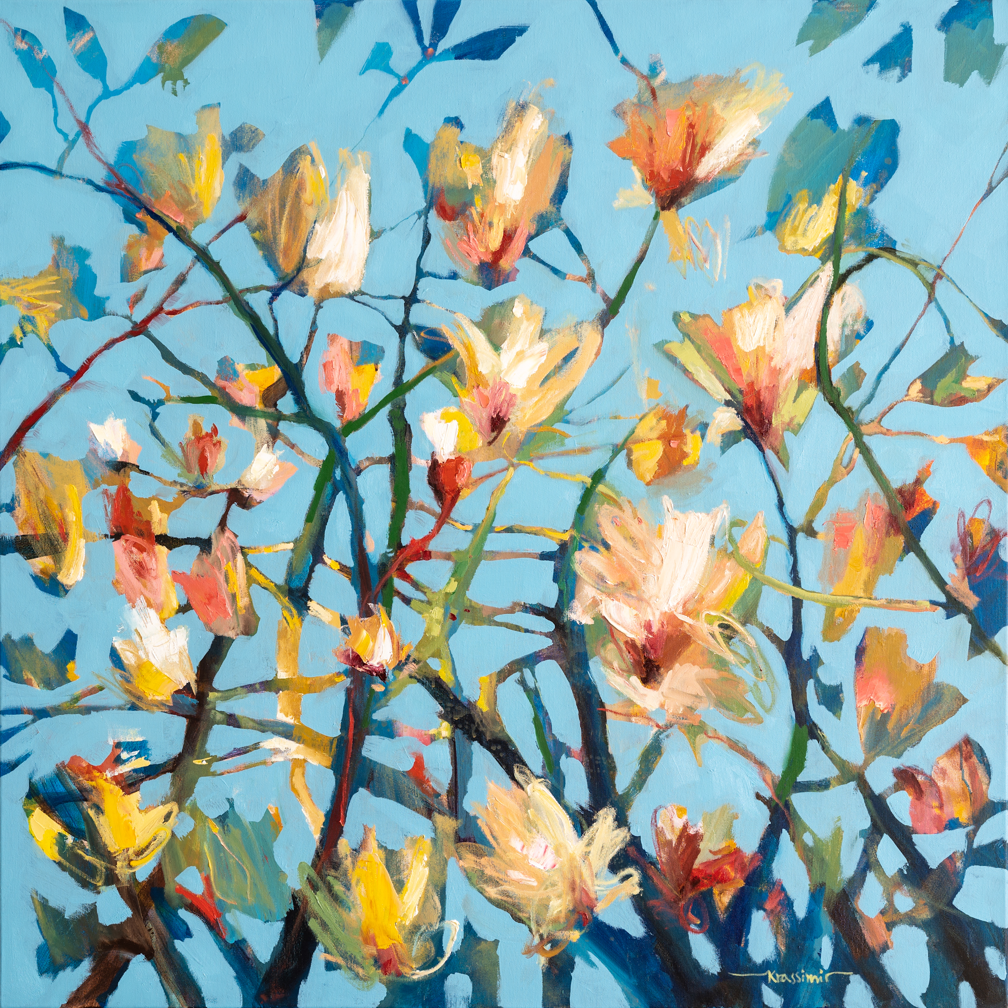 Secrets of the woods # 29, 100x100cm, Krassimir Kolev 2023