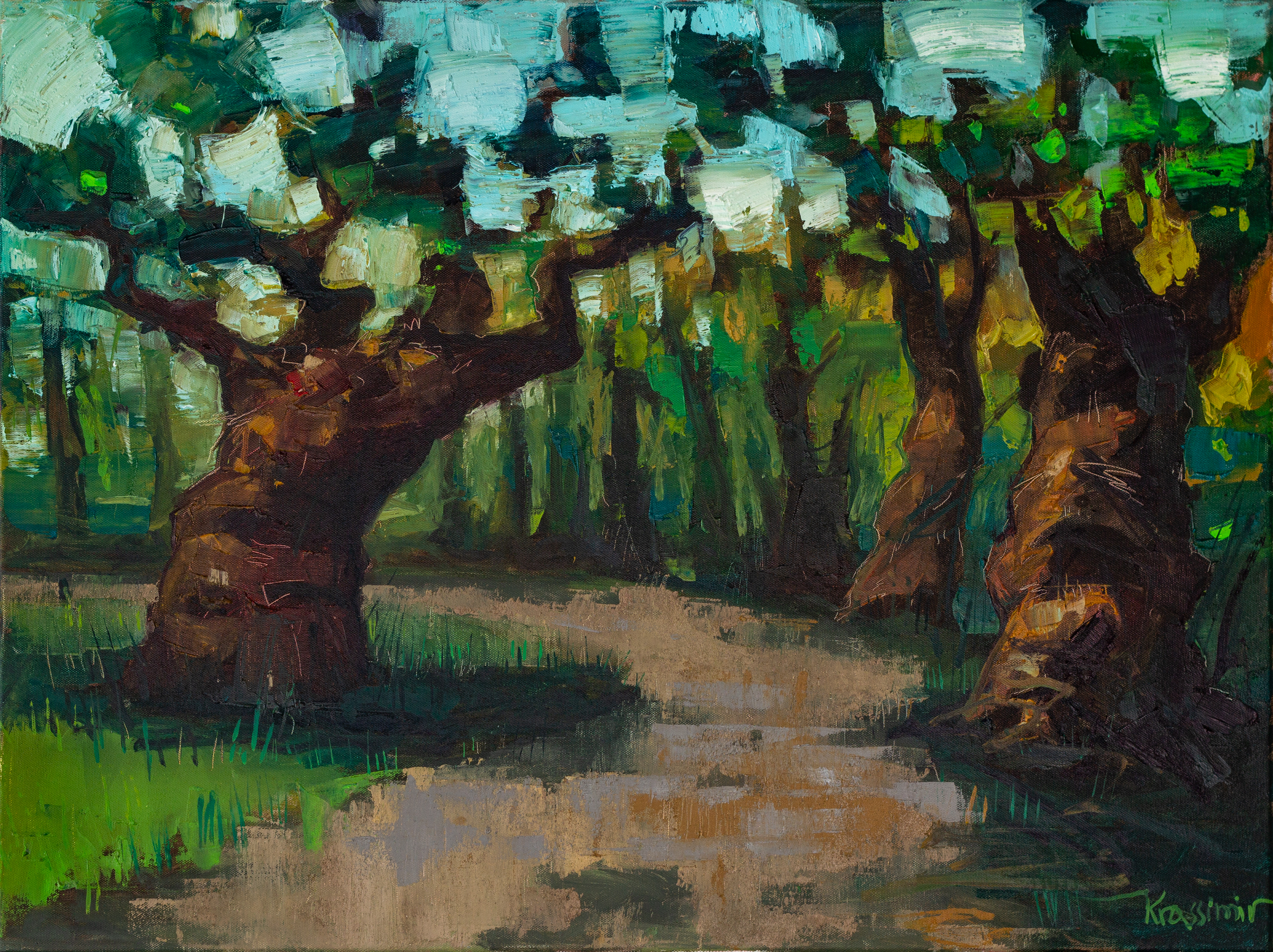 Seelenbnäume, Öl auf Leinwand 60x80 cm, 2018