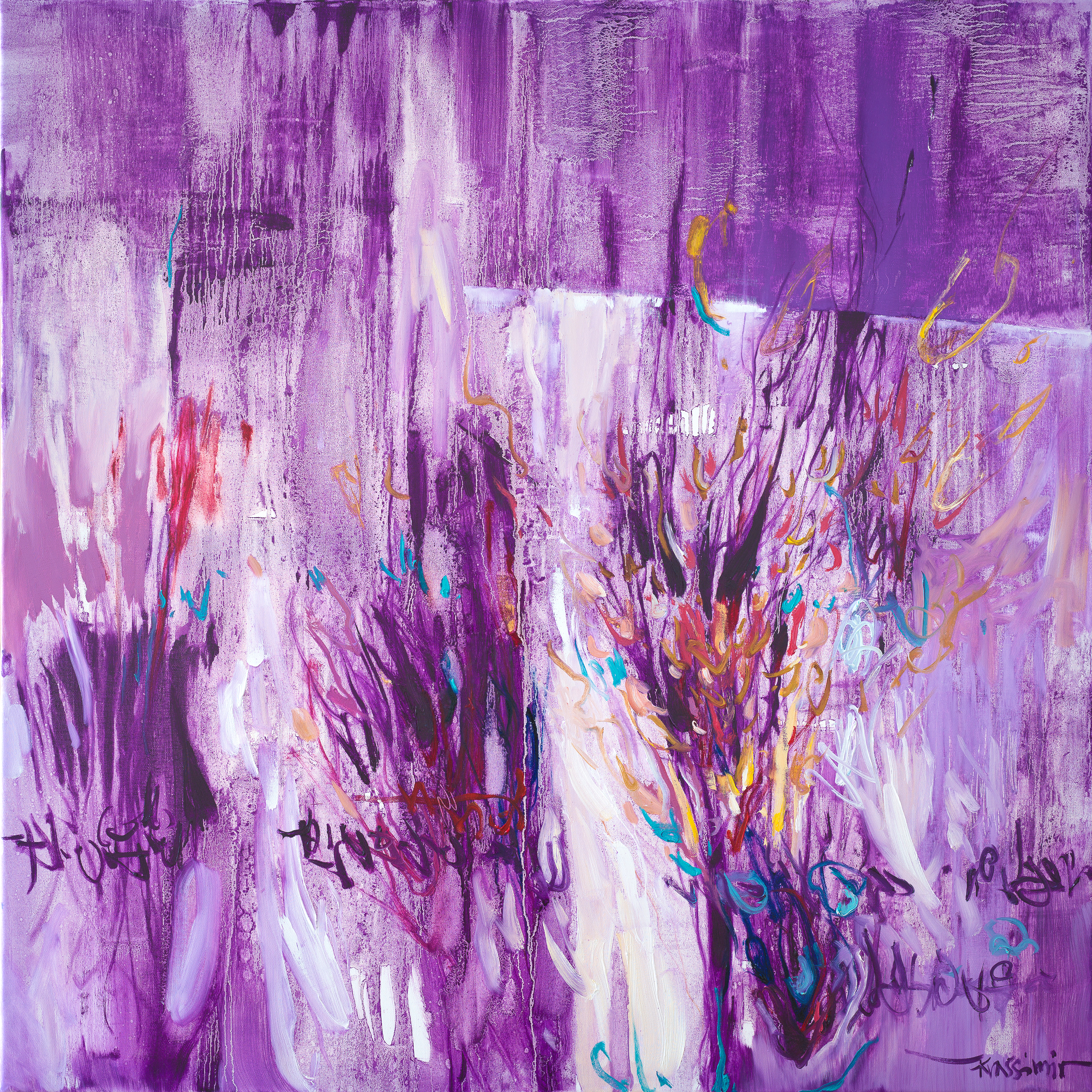 Soulscape #18, Öl auf Leinwand, 100x100cm, Krassimir Kolev 2021