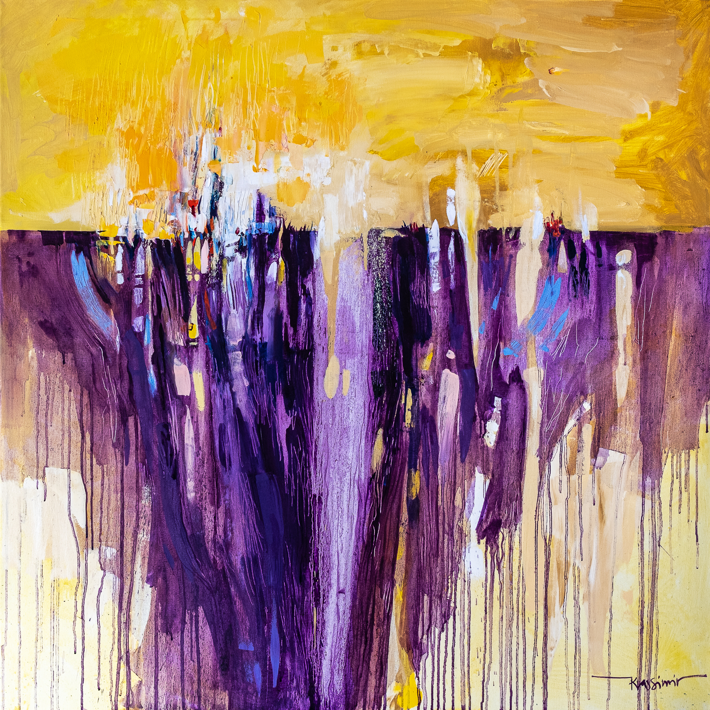 Soulscape #24, Öl auf Leinwand, 100x100cm, Krassimir Kolev 2021