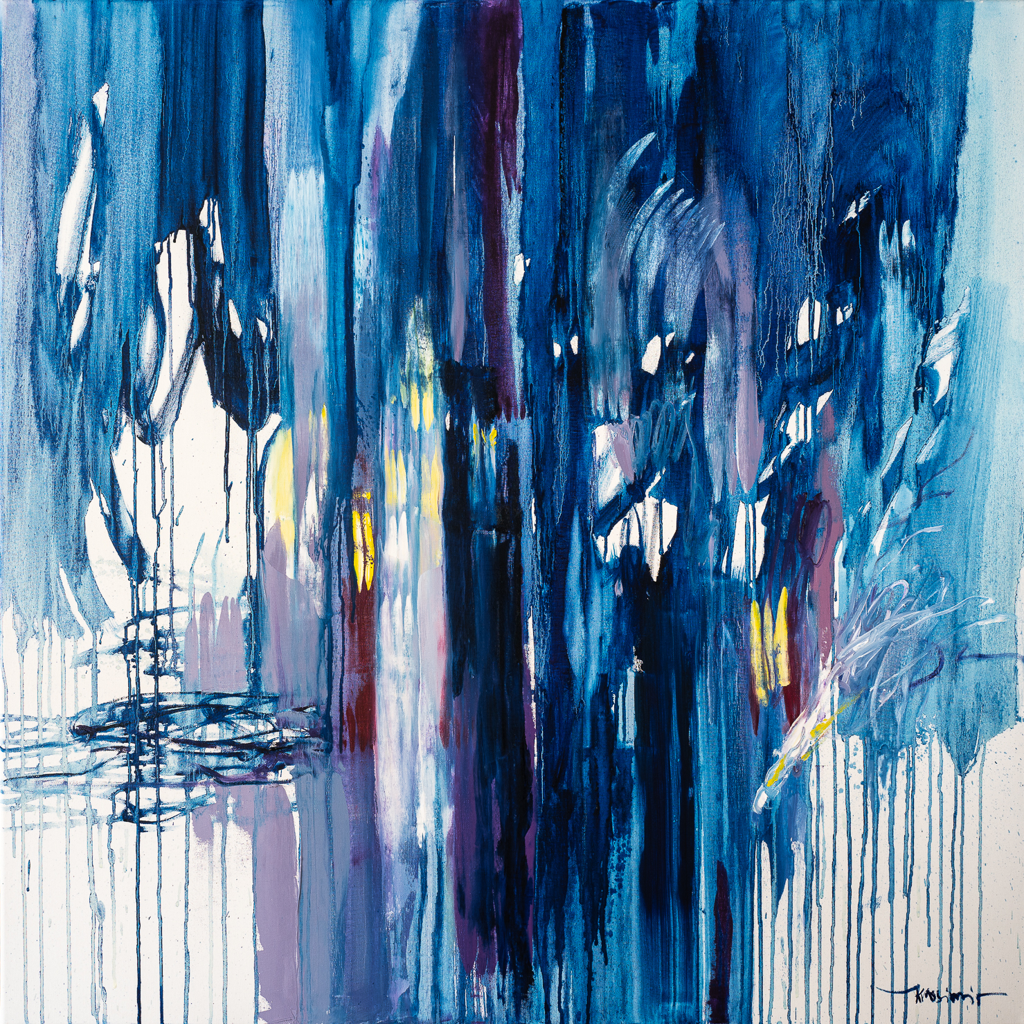 Soulscape #23, Öl auf Leinwand, 100x100cm, Krassimir Kolev 2021