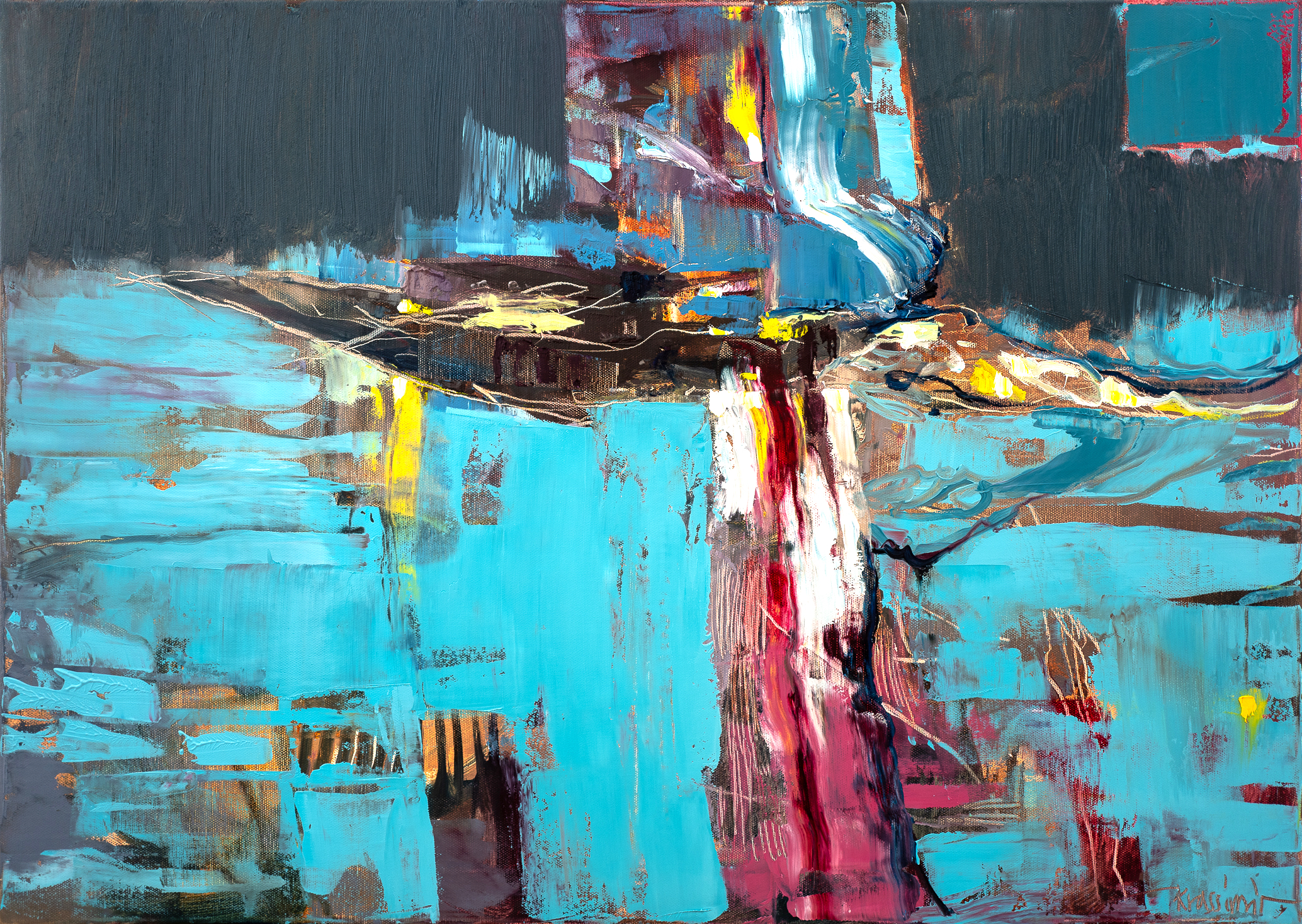 Soulscape #1, Öl auf Leinwand, 50x70cm, Krassimir Kolev 2020