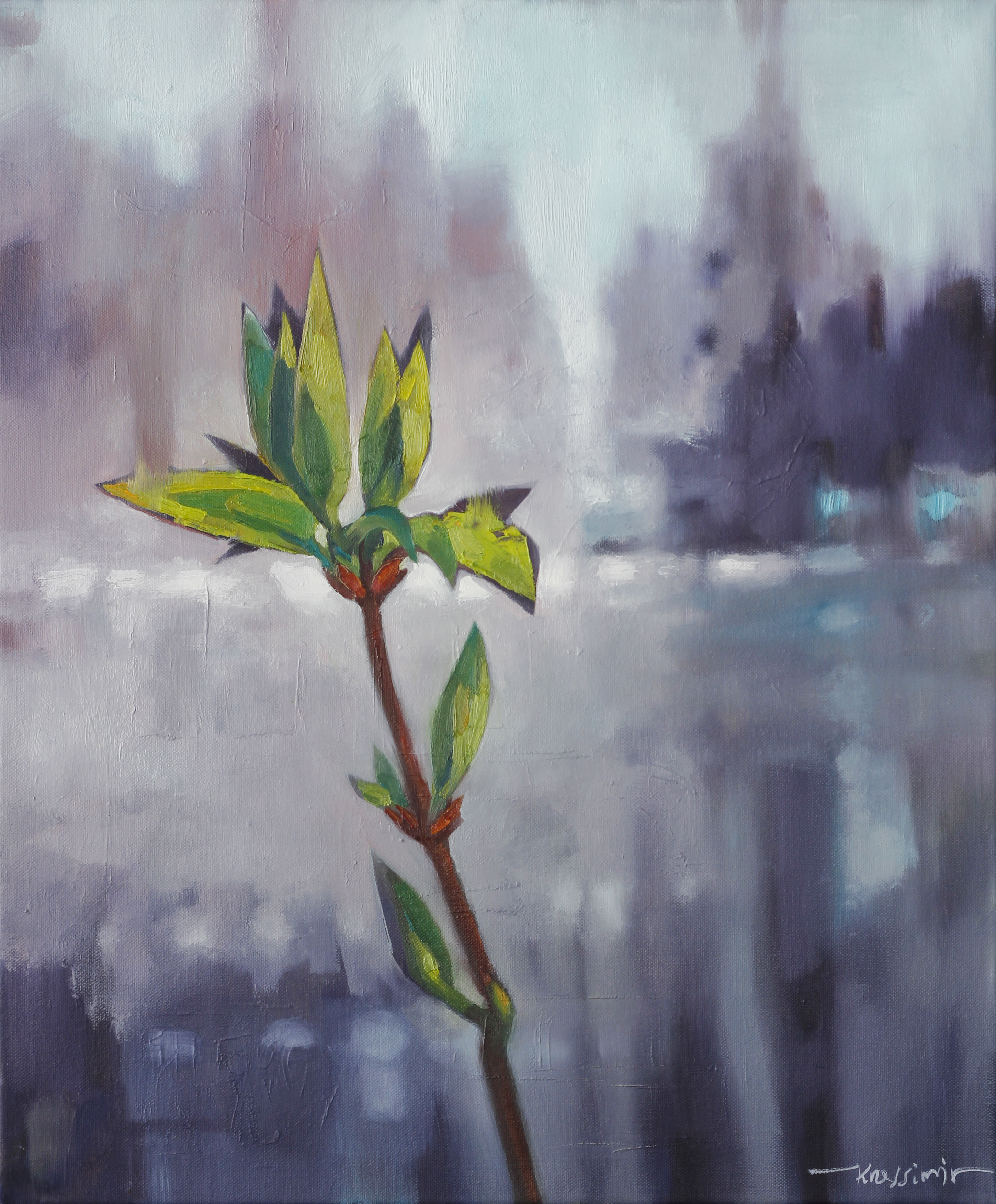Erwachen, Öl auf Leinwand 60x50 cm, 2019