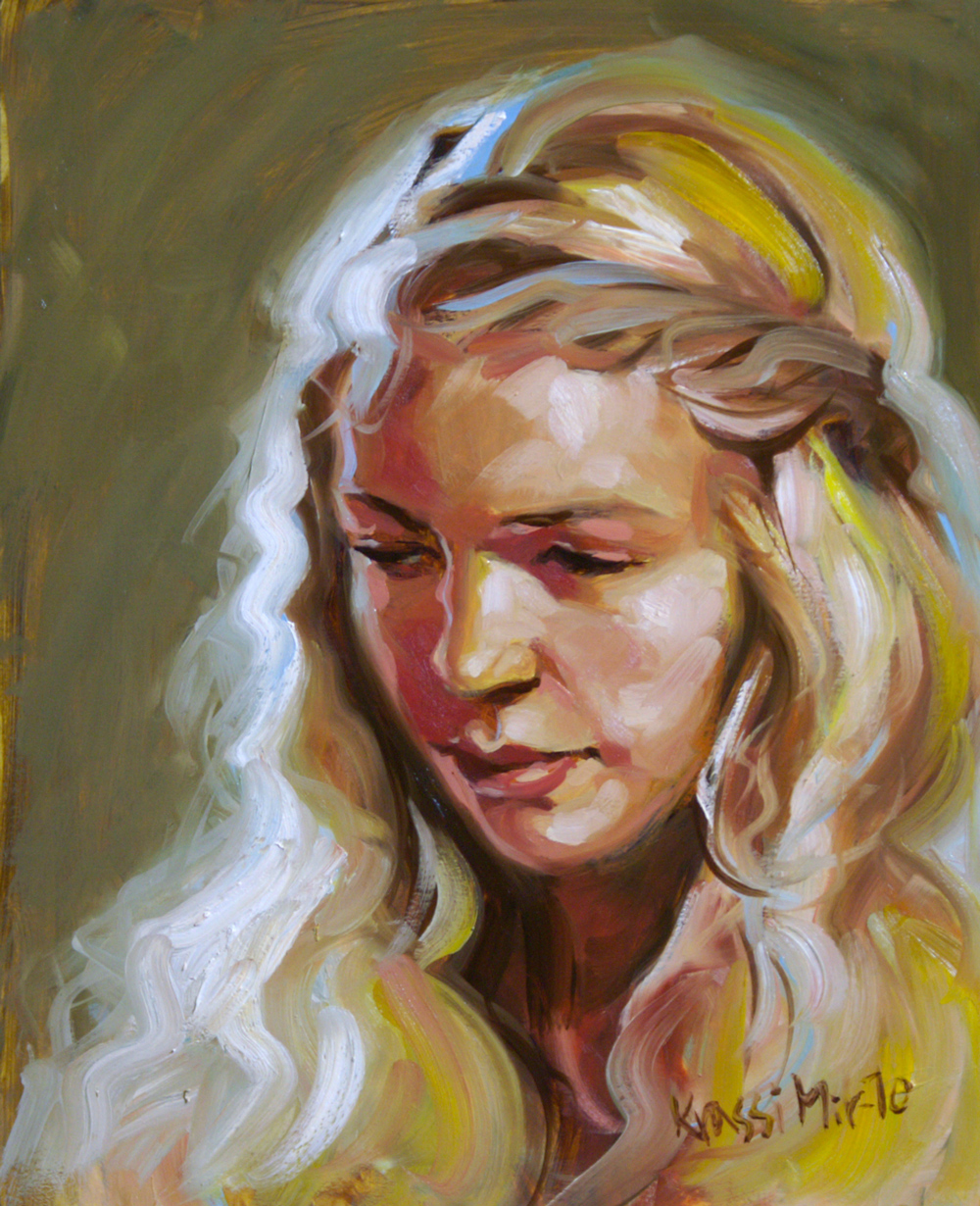 Hannah, Öl auf Leinwand, 30x20 cm
