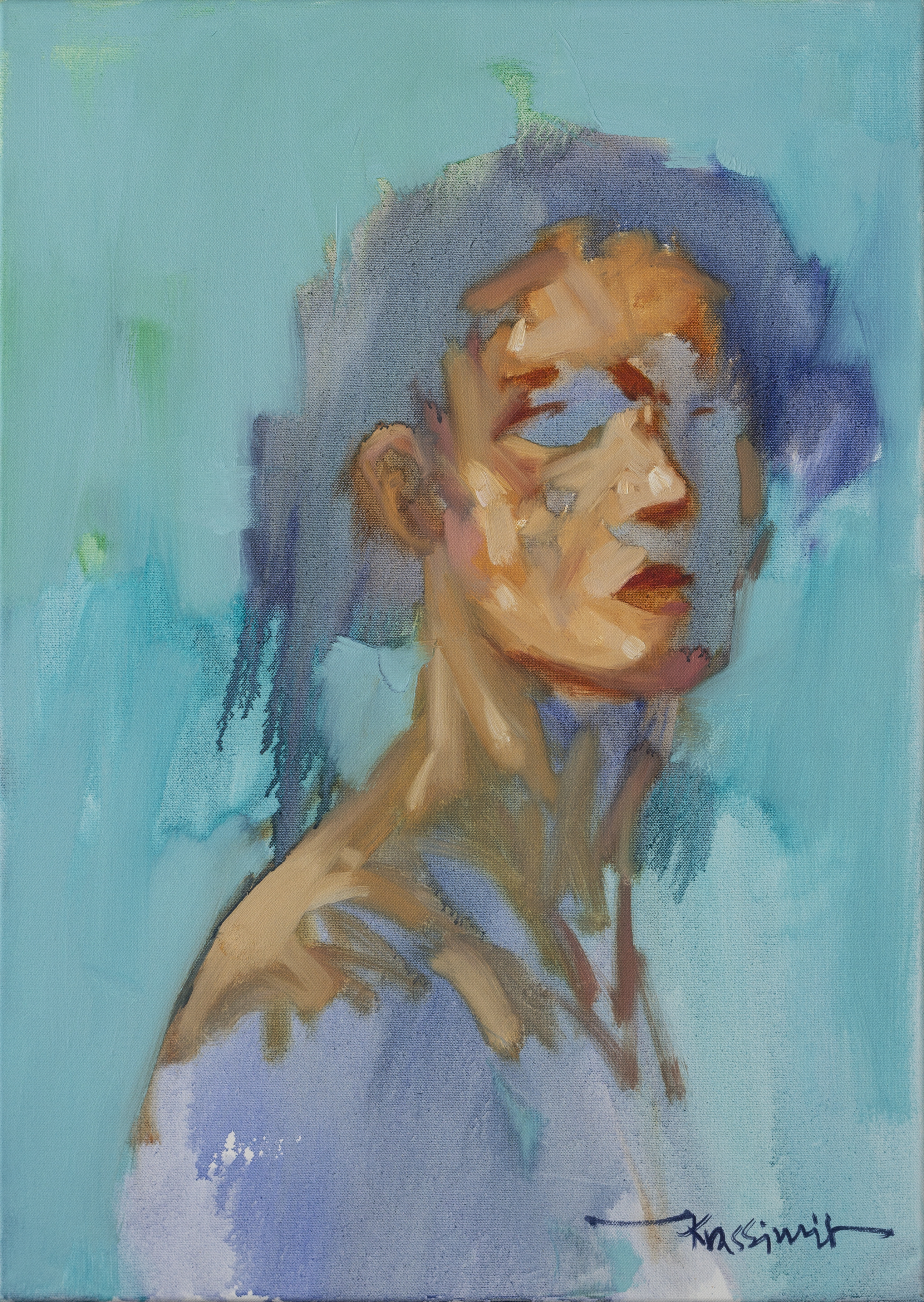 Portrait, Öl auf Leinwand, 70x50 cm