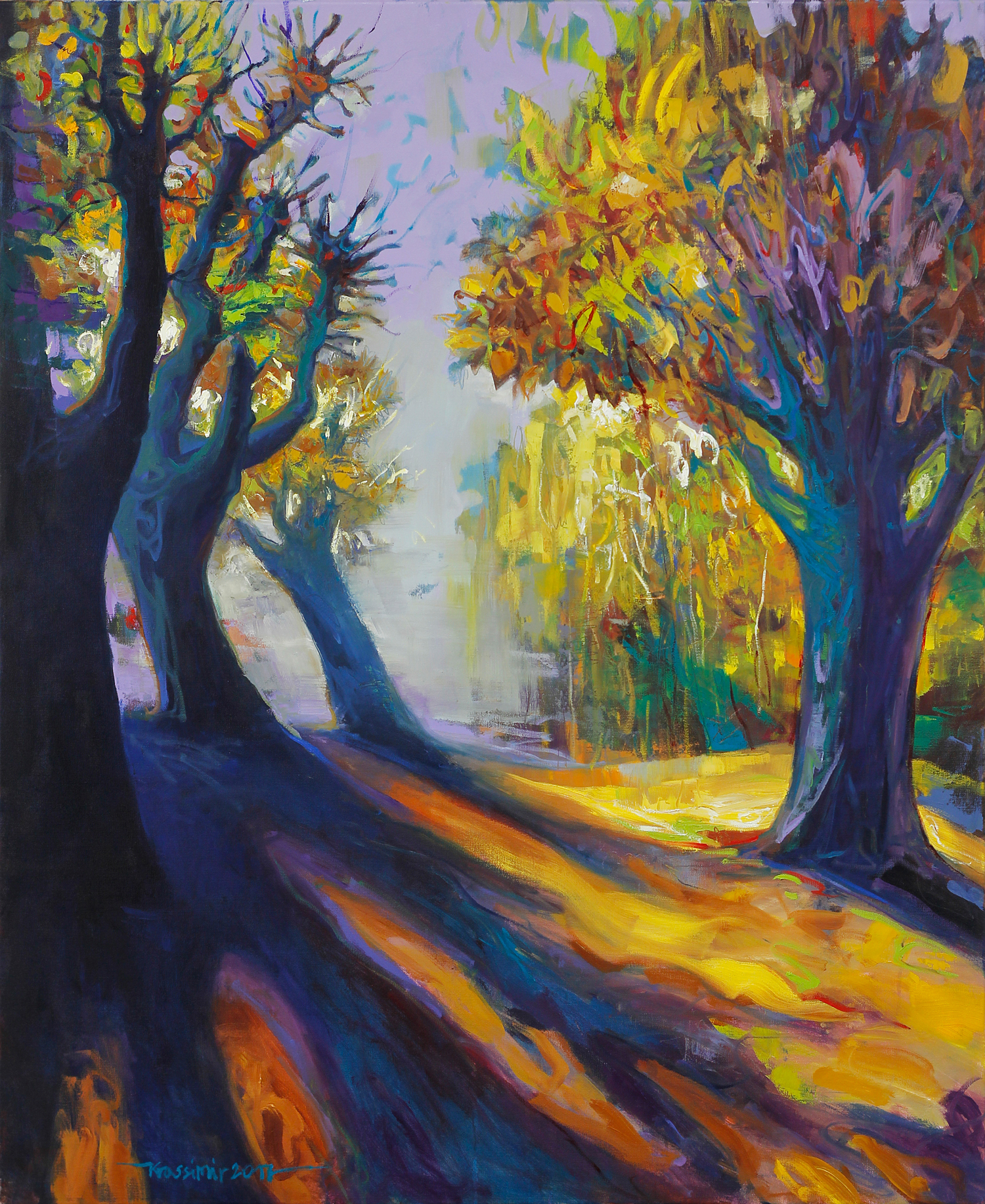 Licht und Schatten, Öl auf Leinwand 120x100 cm, 2018